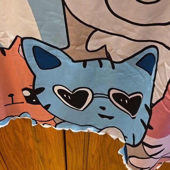 Curious Cats Women’s Night Gown sleep xl size ladies women kitty cat kitten cute - Picture 8 of 16